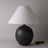 Large Orb Lamp in Iron Black with Empire Shade