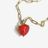 Neve Necklace with Strawberry Glass Bead