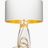 SERAFINA Lamp · Clear+White+Gold