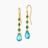 Apatite and Emerald Drop Earrings