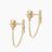 Pointe Harness Earring - 14k Gold & White Diamond
