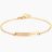 Custom Mini Mantra Bar Bracelet | Gold