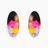 Pink and Black Oval Resin Stud Earrings