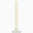 BRITISH COLOUR STANDARD - 8.5cm D / 3.75'' D Small Pearl White Candleholder
