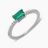 Emerald Cut Diamond Emerald Ring
