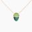 Found Cap Pendant Necklace - Malachite & Tsavorite
