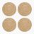 Classic Round Natural Placemat 38cm - Set of 4