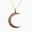 Midi CRESCENT MOON Necklace - Bronze