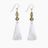 Brass Silk Tassel Earrings - Resort Colors