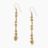 Ariadne Brass Beaded Drop Earrings