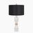 Venecia Table Lamp- with 16x16x10 Black Linen Shade