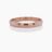 3mm Low Dome Satin Band in 14k Rose Gold