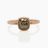 Brown Cushion Cut Diamond Ring in Rose Gold
