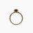 Round Brilliant Black Moissanite Ring in Palladium
