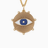 Evil Eye Enamel Medallion Charm