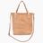 Classic Leather Crossbody Tote – Natural