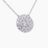 0.90 Carat Diamond Necklace in 18k White Gold