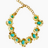 The Pink Reef Turquoise Floral Necklace