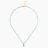 MARCH Birthstone:  Aquamarine Women’s Delicate 16” Faceted Necklace