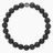 GROUNDING: Black Lava Stone Men's-Unisex Stretch Elastic Bracelet