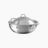 Mauviel M'ELITE Hammered 5-Ply Splayed Saute Pan With Dome Lid, Cast Stainless Steel Handles, 3.3-Qt