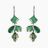 28.13 carats Emerald White Gold and Diamond Earrings