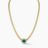 Jemma Wynne Emerald and Diamond Flower Toujours Necklace