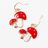Kids Red Mushroom Earrings