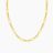 16" Oval and Paperclip Link Necklace