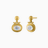 Small Rainbow Moonstone Bell Earrings