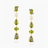 925 Silver Earrings with Faceted Peridot , Green Sapphire, Idocrase Cabouchons