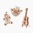 Set of Mini 3D Puzzles №4 - Gingerbread, Guitar, Apple