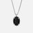 Sterling Silver Black Onyx Stone Necklace