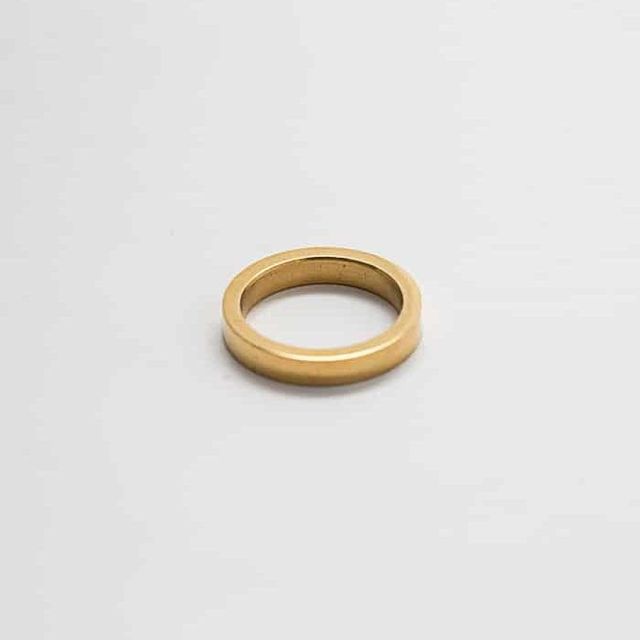 Gold Wide Stacking Ring