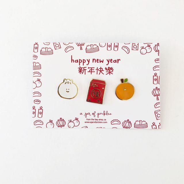 Lunar New Year Pin Set of 3