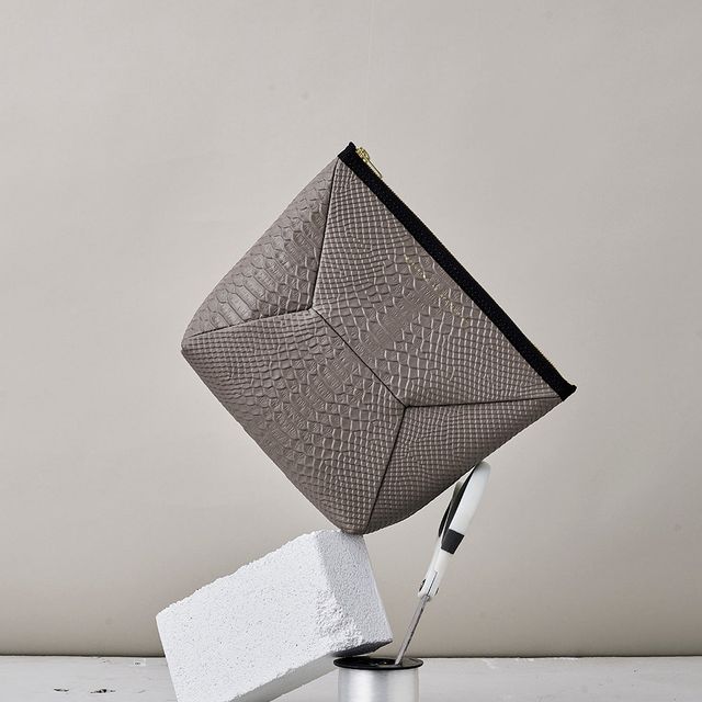 X-Pouch Clutch / Taupe Python