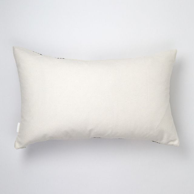 Toto Black + White Ikat Pillow