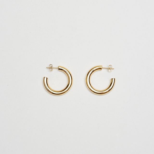 Mini Gold Hollow Hoops