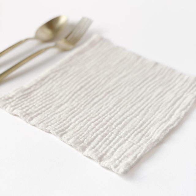 Small Cotton Gauze Cocktail Napkin - 7X7 - Many Colors Available
