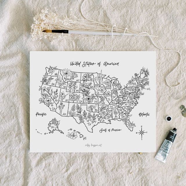 Color-by-State | Art Print