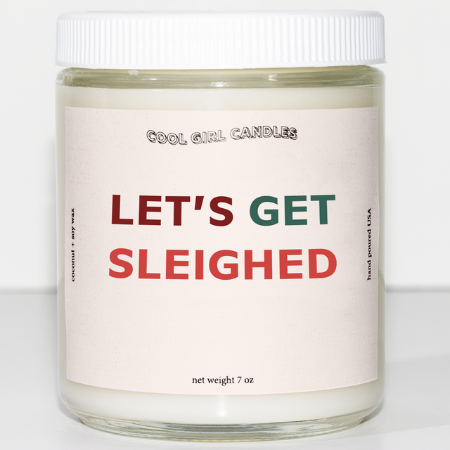 Let's Get Sleighed Candle
