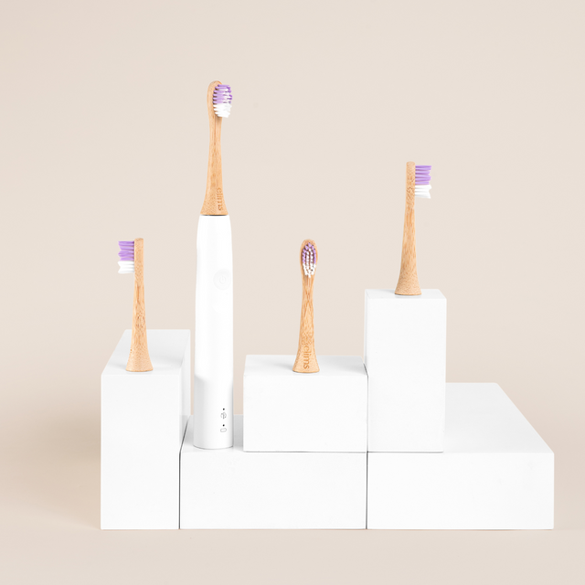 Electric Toothbrush Bamboo Heads (4-Pack)