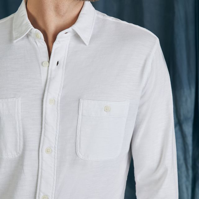 Sunwashed Knit Shirt - White
