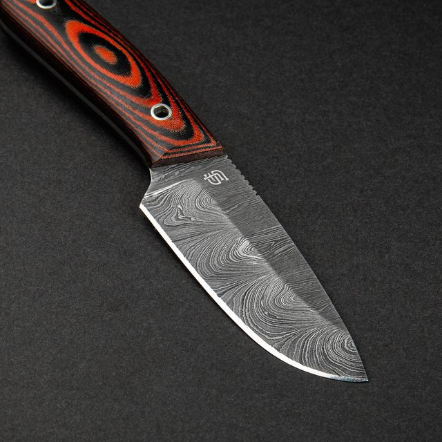 LIMITED EDITION - EDC Fixed Blade Damascus Steel Knife - G10 Handle