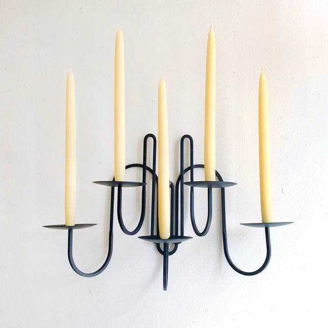 Five Armed Iron Candle Holders