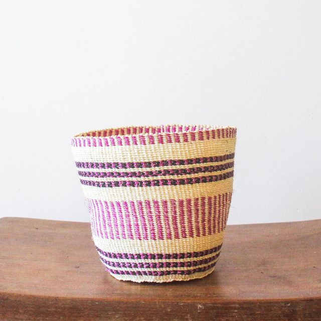 XS . basket . sisal . fineweave . colourful . one-of-a-kind . 124