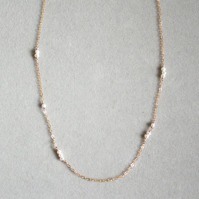 Short Gemstone Necklace - Freshwater Pearl