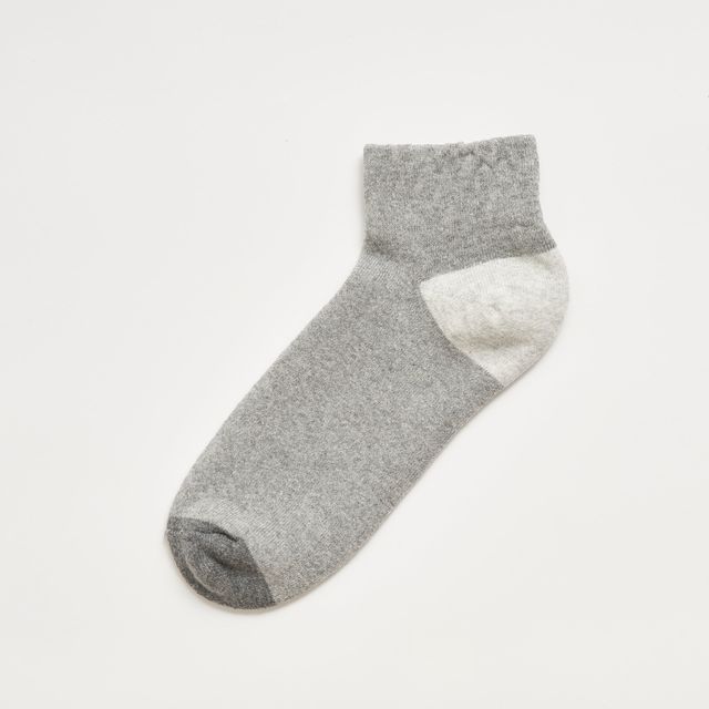 Recycled Cotton Quarter Sox - Grey Combo