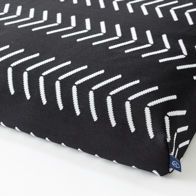 Black Chevron | Boho Dog Bed or Bed Cover