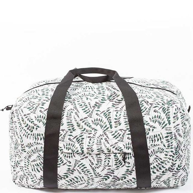 Packable Duffel Bags: White Print